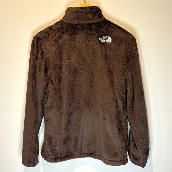 The North Face Faux Fur Chocolate Brown Full Zip Jacket - size Medium - Picture 5 of 9